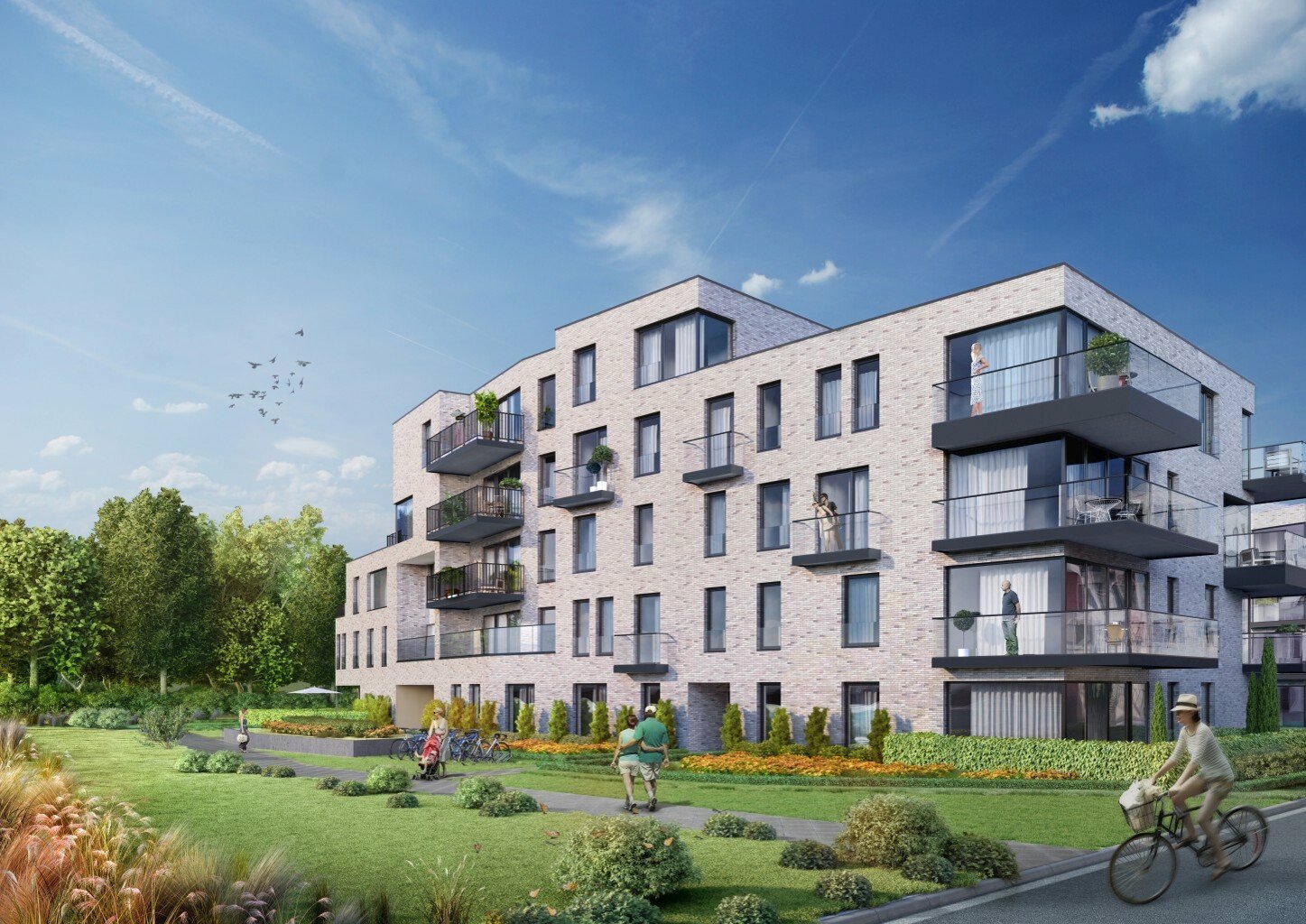 Huysewinkel | Leuke duplexwoning met grote tuin