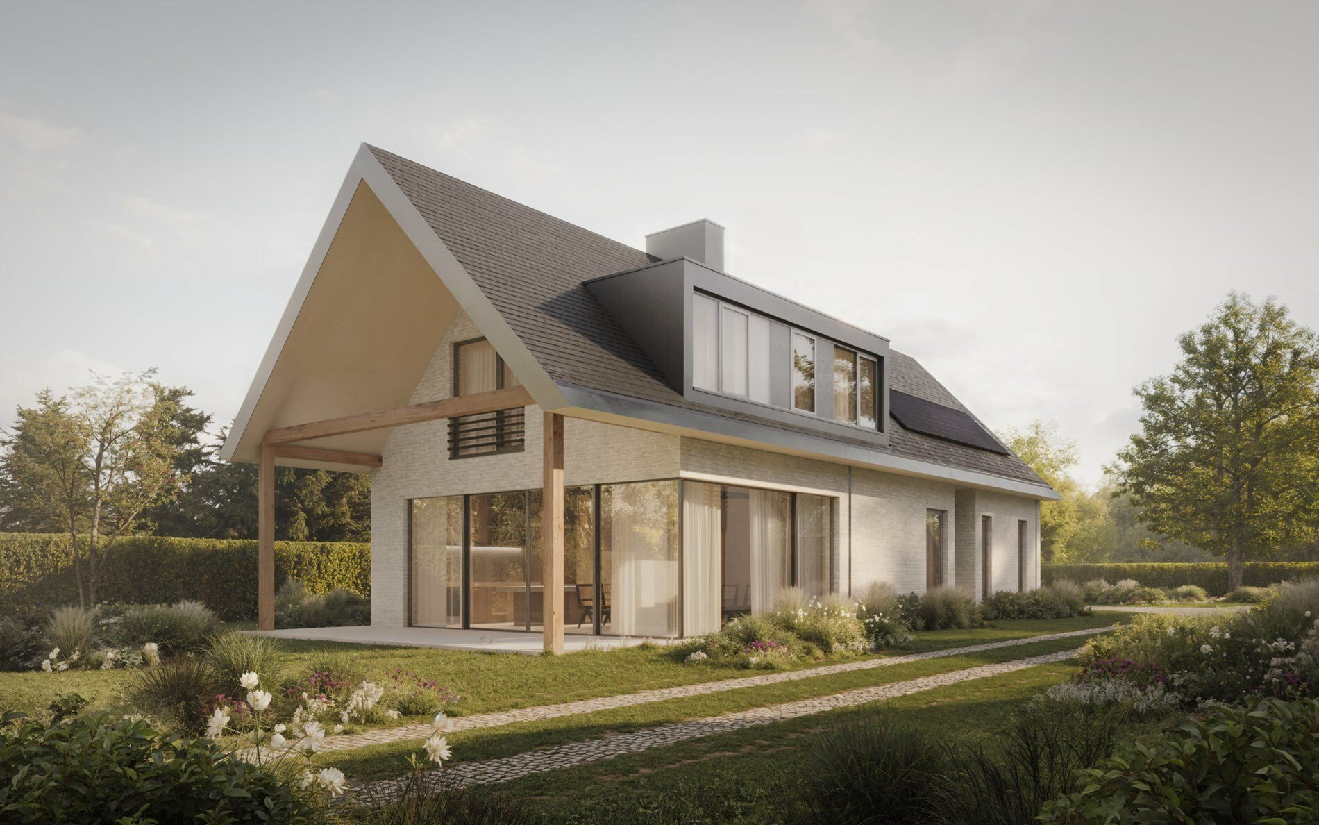 Architecturale nieuwbouwvilla in Heusden 