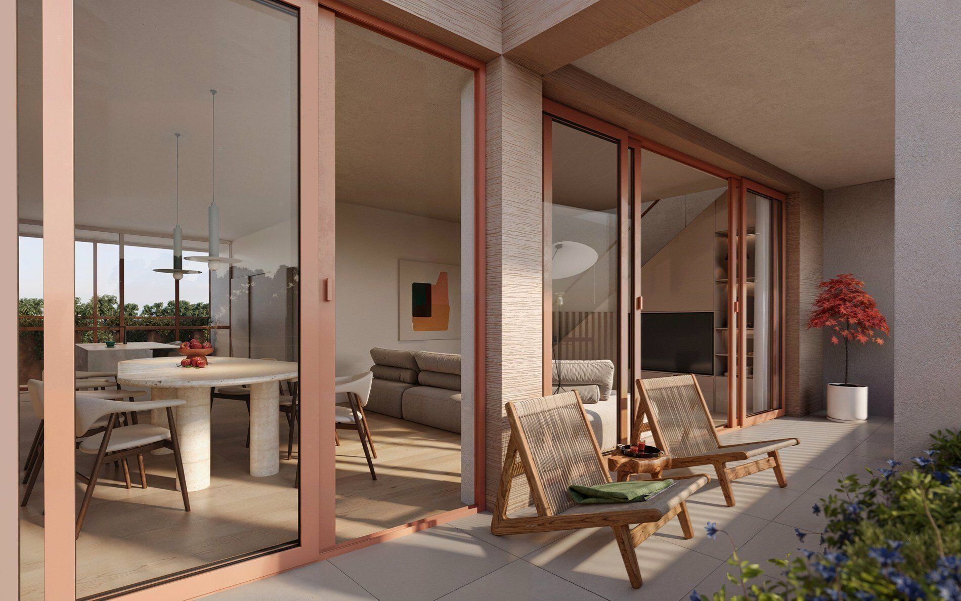 Nieuwbouwwoning met drie slaapkamers in groene omgeving